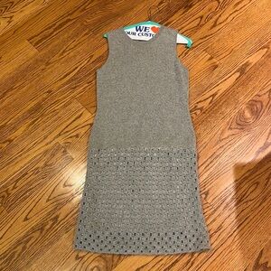 Chelsea & Theodore Woman’s Grey Cashmere Swearer Dress Size M